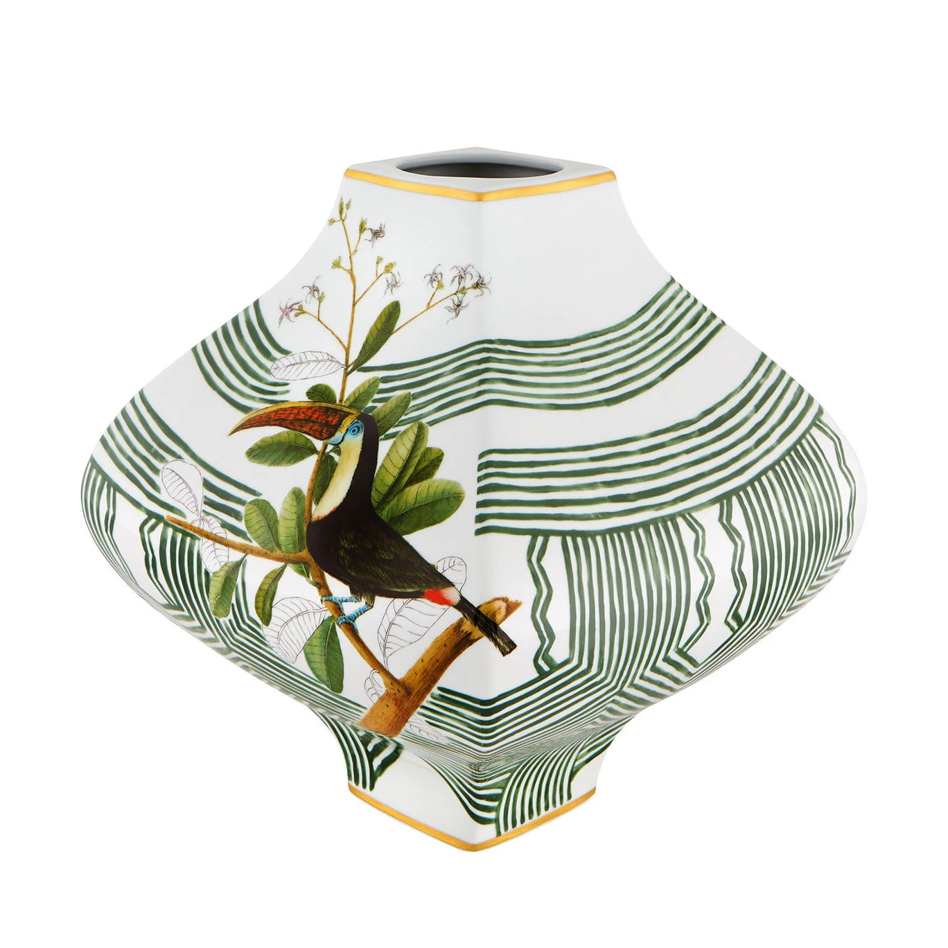 Vista Alegre Amazonia Vase Tucano 2 Vista Alegre Amazonia Vase Tucano - Image 2