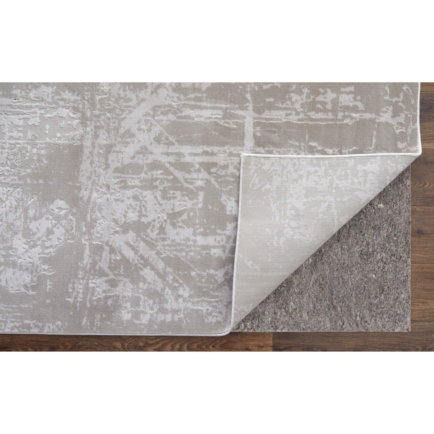 Feizy Prasad 39NAF Modern Abstract In Ivory/Taupe/Silver 6 Feizy Prasad 39NAF Modern Abstract In Ivory/Taupe/Silver - Image 6