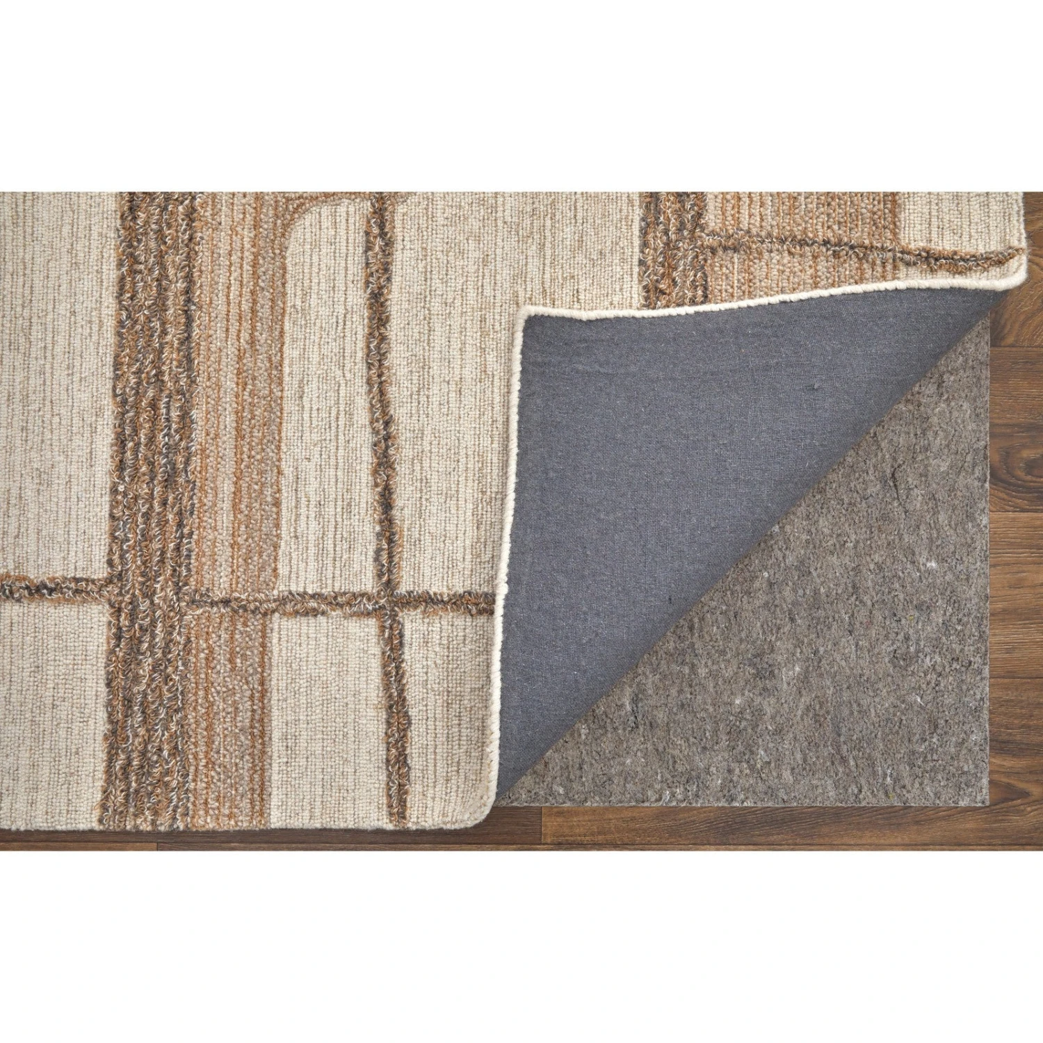 Feizy Pollock 8954F Modern Geometric In Ivory/Brown/Tan 4 Feizy Pollock 8954F Modern Geometric In Ivory/Brown/Tan - Image 4