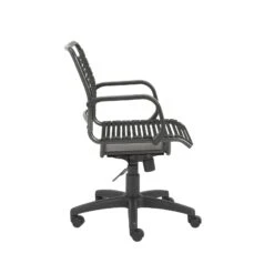 Euro Style Bungie Flat Mid Back Office Chair -Grayson-Living 02572BLK 03