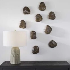 Uttermost Pebbles Wood Wall Decor - Set Of 9