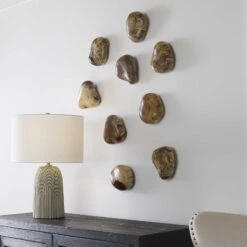 Uttermost Pebbles Wood Wall Decor - Set Of 9 15 Uttermost Pebbles Wood Wall Decor - Set Of 9 -Grayson-Living 04324 3