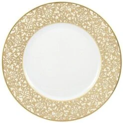 Raynaud Salamanque Or/Gold Ivory Salad Cake Plate