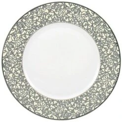 Raynaud Salamanque Platinum Ivory Salad Cake Plate
