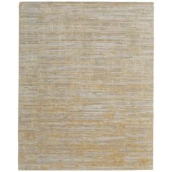 Feizy Eastfield 69FQF Modern Abstract In Yellow/Ivory/Gold