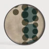 Ethnicraft Layered Dots Round Glass Tray 440