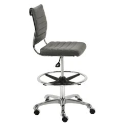 Euro Style Axel Adjustable Height Drafting Stool -Grayson-Living 10600GRY 5