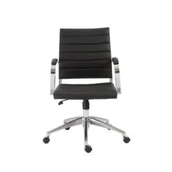 Euro Style Axel Low Back Office Chair With Aluminum Base