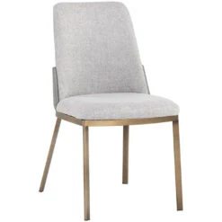 Sunpan Marie Dining Chair - Belfast Heather Grey - Set Of 2