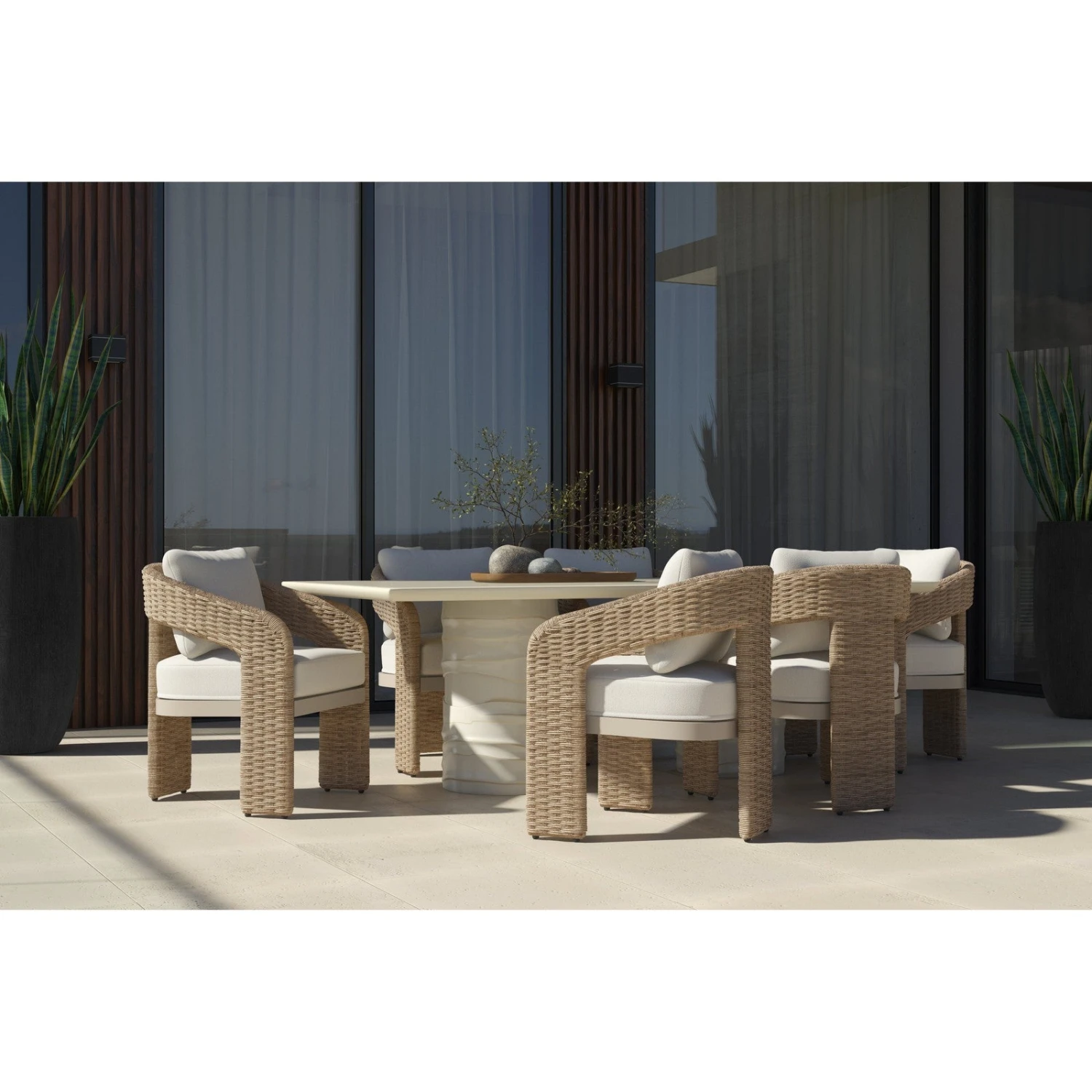 Sunpan Alanya 84" Rectangular Dining Table 4 Sunpan Alanya 84" Rectangular Dining Table - Image 4