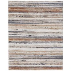 Feizy Gilmore 39MQF Modern Stripes In Ivory/Orange/Gray