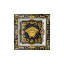 Versace Medusa Tray - Blue - 8.5 Inch