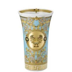 Versace Prestige Gala Bleu Vase - 10.25 Inch