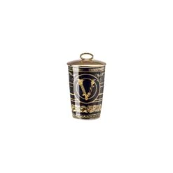 Versace Virtus Gala Scented Votive With Lid - Black