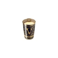 Versace Virtus Gala Scented Votive With Lid - Black -Grayson-Living 14402 403729 24868 3 f25
