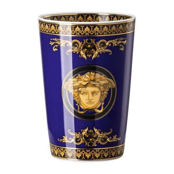 Versace Medusa Blue Scented Votive With Lid 2 Versace Medusa Blue Scented Votive With Lid - Image 2