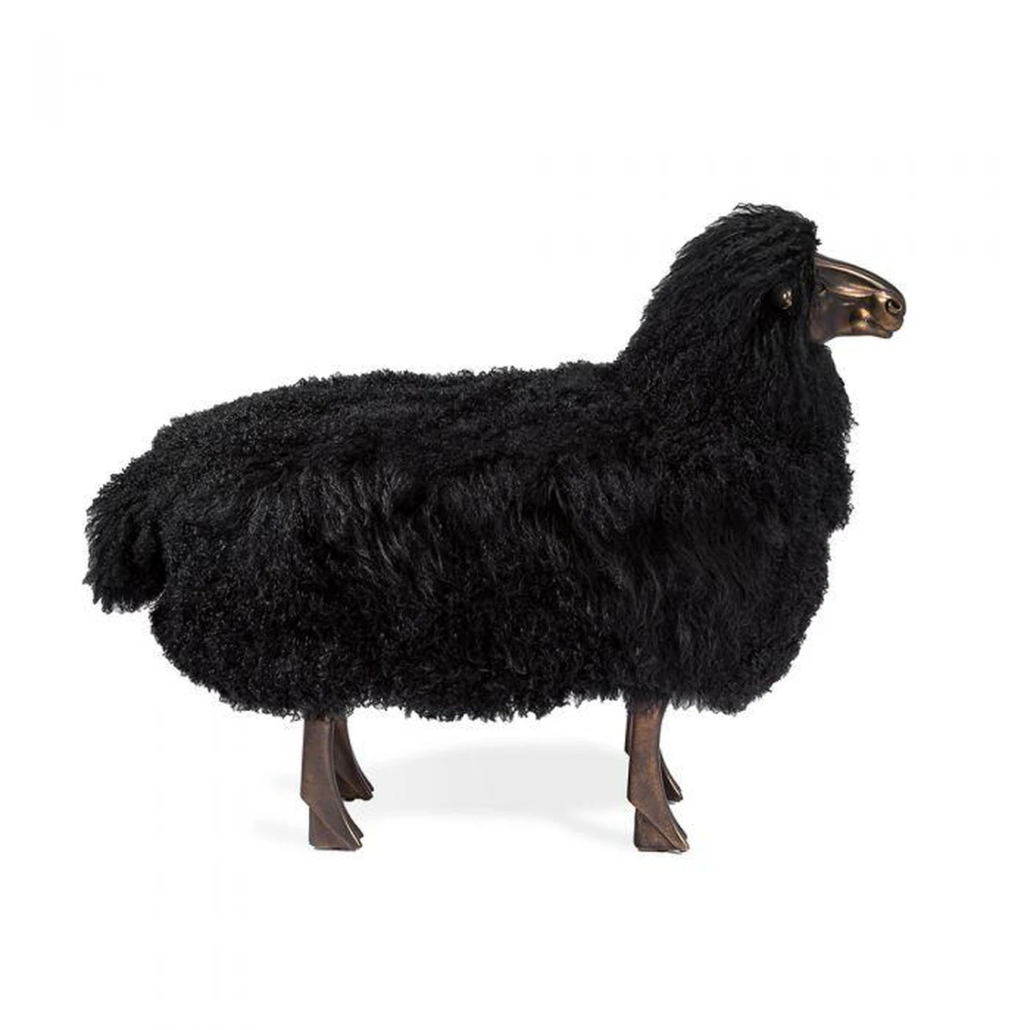 Interlude Leon Sheep Sculpture - Black 2 Interlude Leon Sheep Sculpture - Black - Image 2