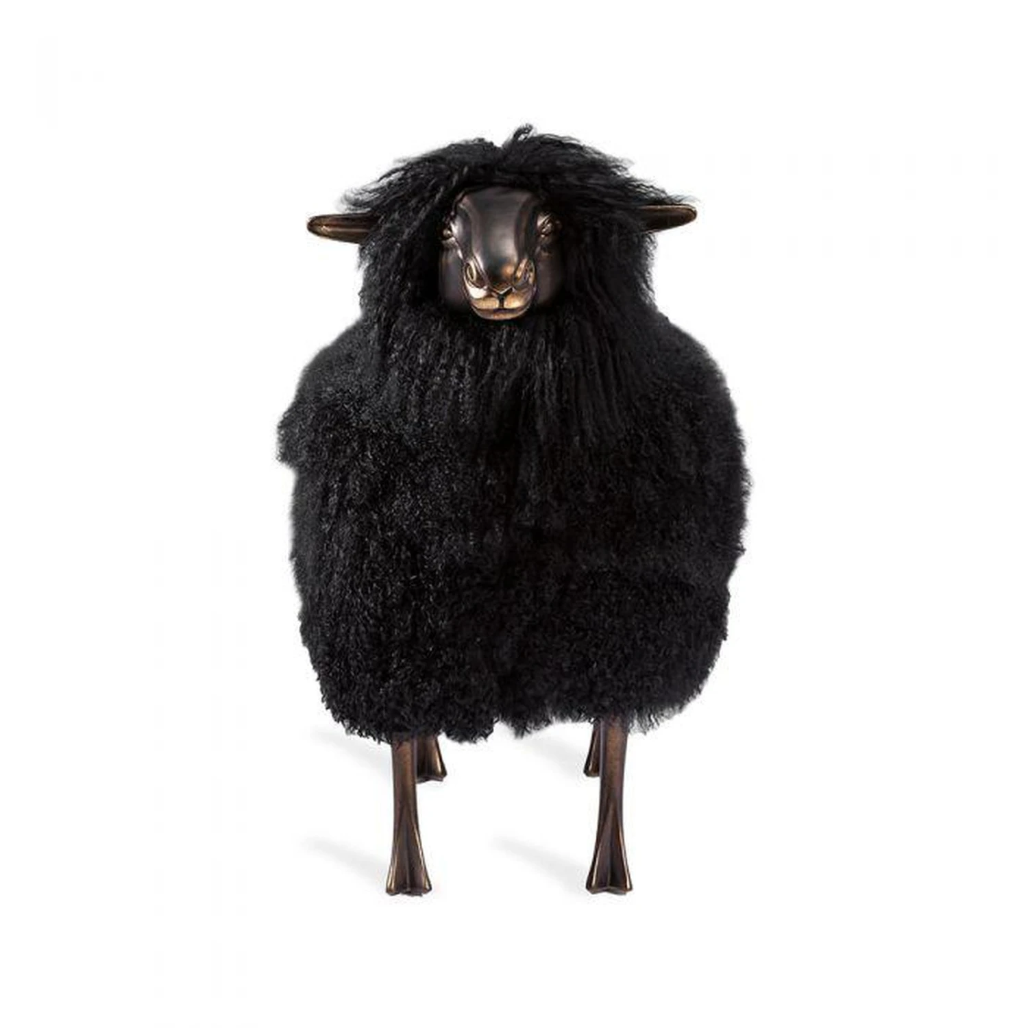 Interlude Leon Sheep Sculpture - Black 1 Interlude Leon Sheep Sculpture - Black