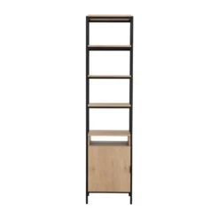 Sunpan Ambrose Modular Bookcase - Small - Rustic Oak - Black 6 Sunpan Ambrose Modular Bookcase - Small - Rustic Oak - Black -Grayson-Living 19c057d2 0bb2 41f4 ae82 68c6d15512e7 medium d568cbad a41c 4910 b9ed cfd02ef0eba0