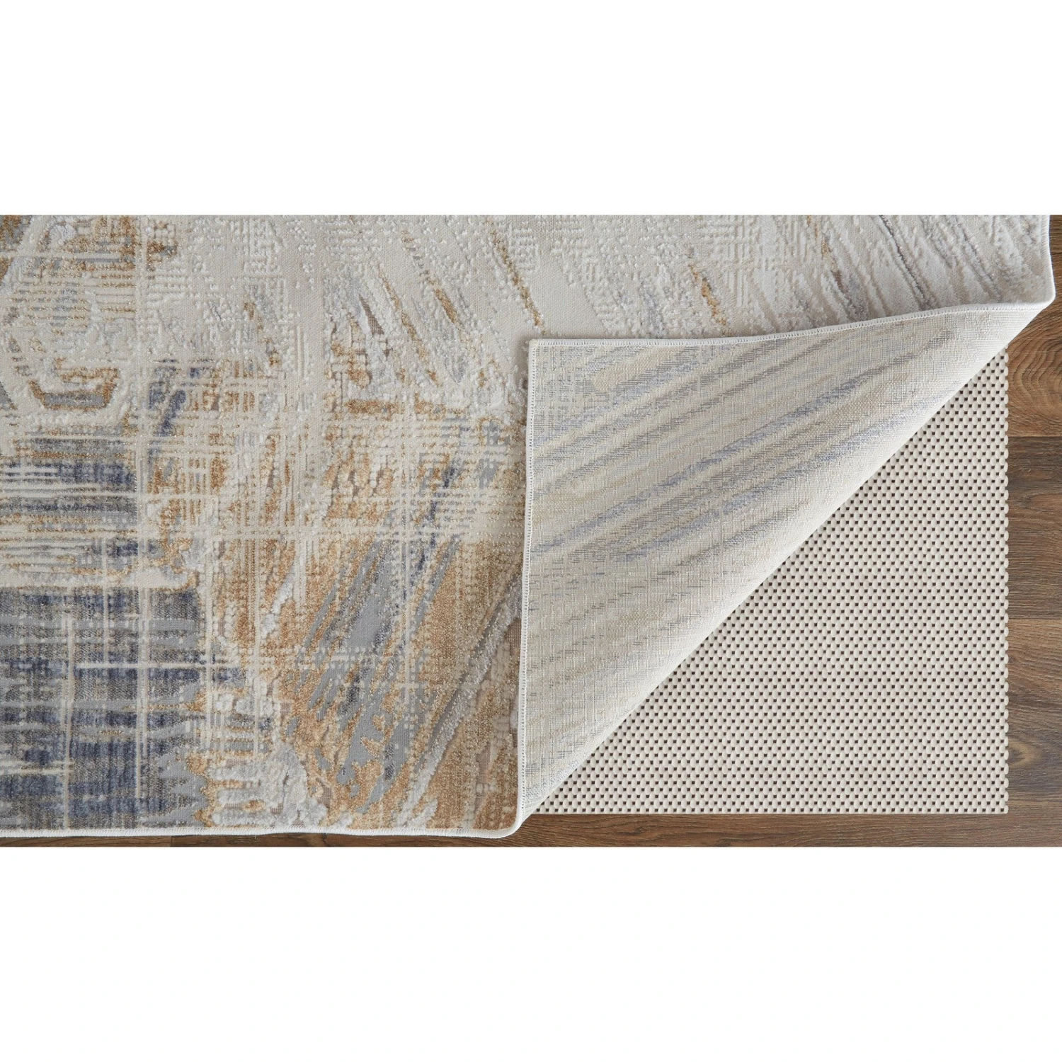 Feizy Laina 39G6F Transitional Abstract In Tan/Ivory/Gray 5 Feizy Laina 39G6F Transitional Abstract In Tan/Ivory/Gray - Image 5