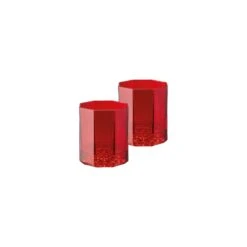 Versace Medusa Lumiere Whiskey DOF Set Of Two - Red