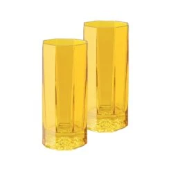 Versace Medusa Lumiere Longdrink Set Of Two - Amber