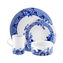 Vista Alegre Blue Ming Set Of 4 Plate Pieces