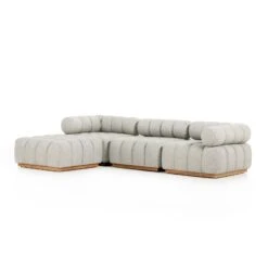 Four Hands Roma Outdoor 3 PC Sectional With Ottoman