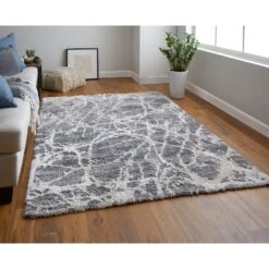 Feizy Mynka 39IDF Transitional Abstract In Gray/Ivory -Grayson-Living 2323e3e3dd25f26e68509d9e803a326b33de5f41