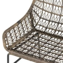 Four Hands Bandera Outdoor Dining Chair Low Arm With Cushion -Grayson-Living 232553 001 DET 1
