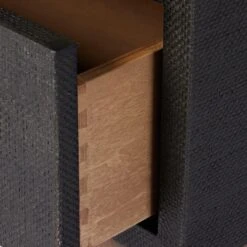 Four Hands Fiona Nightstand-Black Raffia 23 Four Hands Fiona Nightstand-Black Raffia -Grayson-Living 233437 001 DET 4