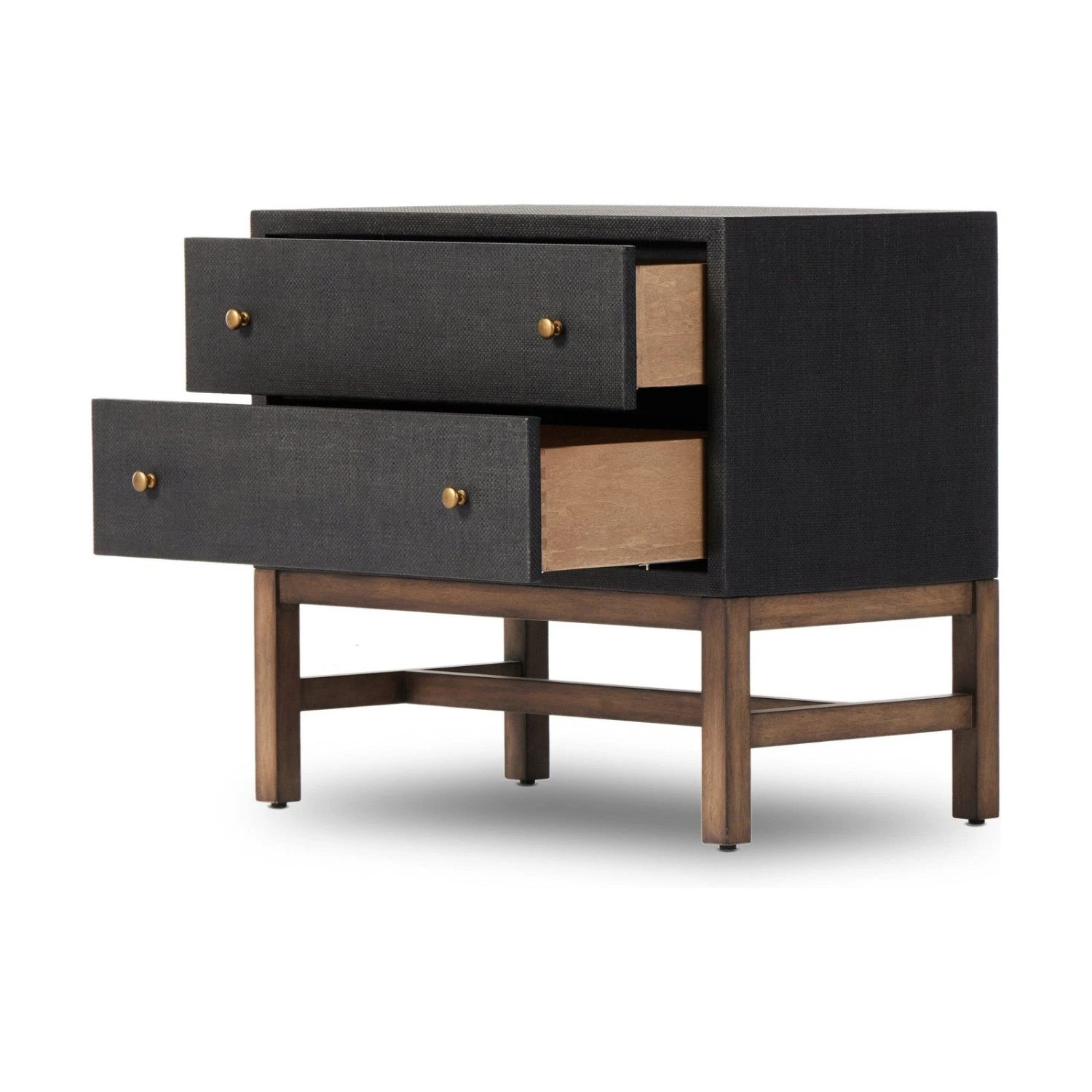 Four Hands Fiona Nightstand-Black Raffia 5 Four Hands Fiona Nightstand-Black Raffia - Image 5