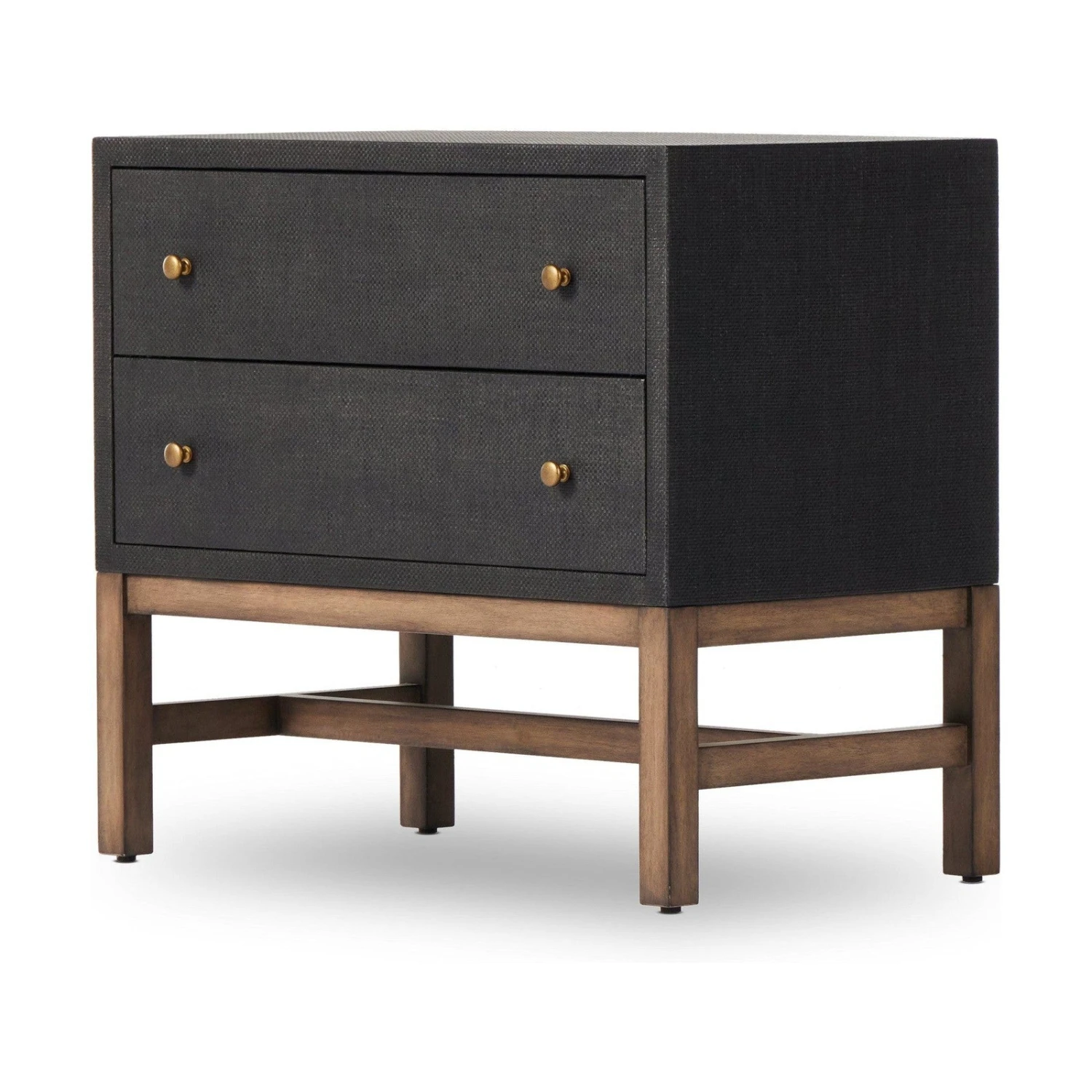 Four Hands Fiona Nightstand-Black Raffia 1 Four Hands Fiona Nightstand-Black Raffia