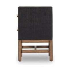 Four Hands Fiona Nightstand-Black Raffia 20 Four Hands Fiona Nightstand-Black Raffia -Grayson-Living 233437 001 SID 1