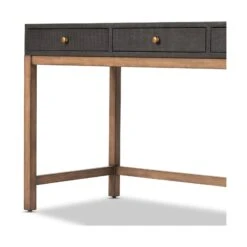 Four Hands Fiona Desk-Black Raffia 20 Four Hands Fiona Desk-Black Raffia -Grayson-Living 233438 001 DET 9