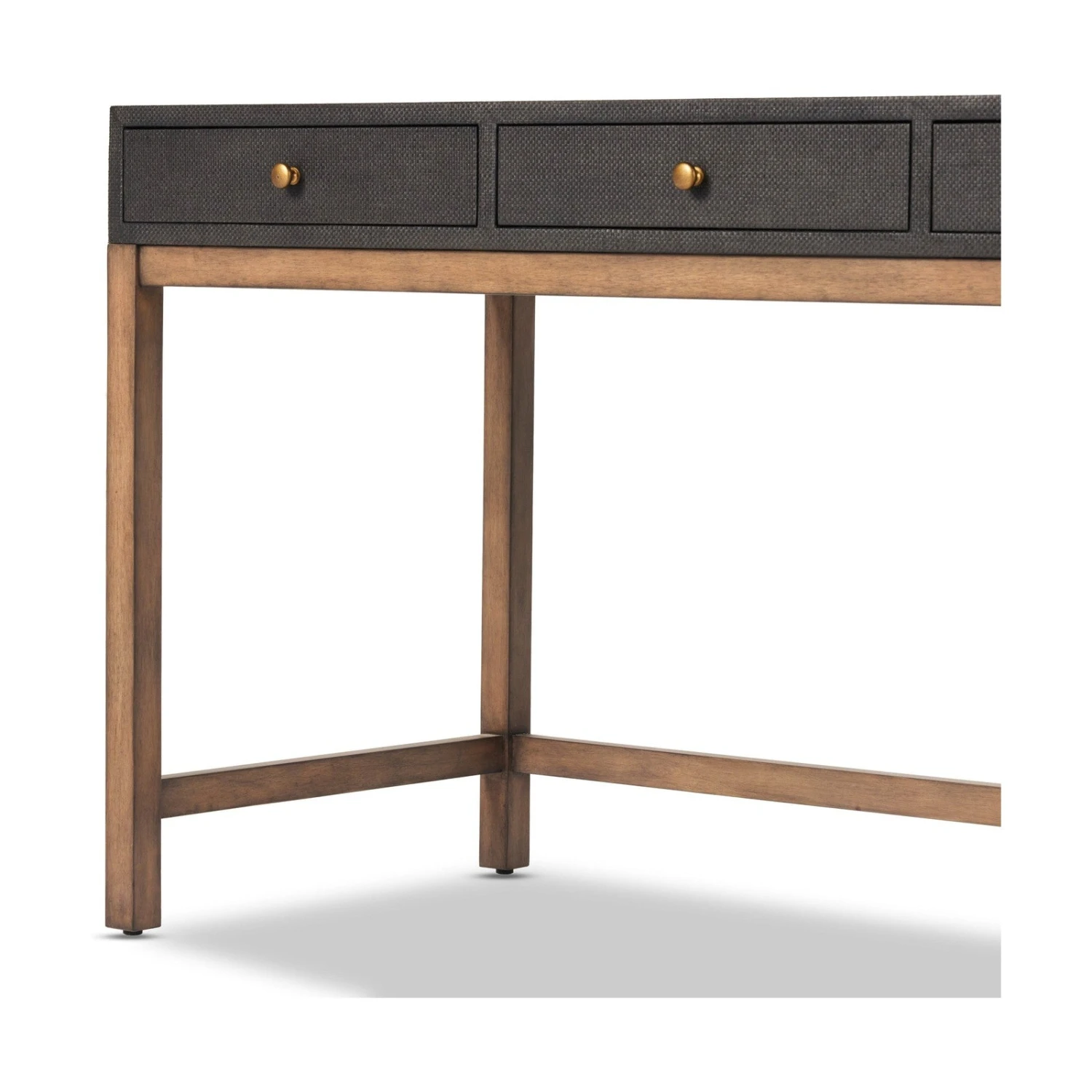 Four Hands Fiona Desk-Black Raffia 7 Four Hands Fiona Desk-Black Raffia - Image 7