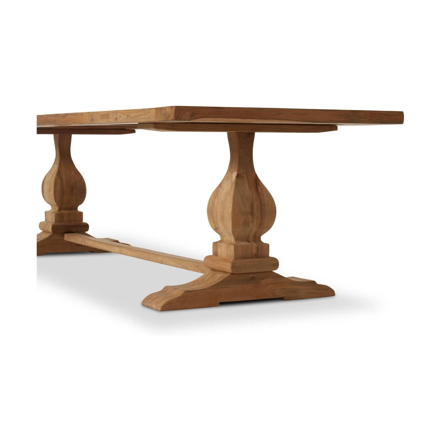 Four Hands Novell Outdoor Dining Table - 111" - Natural 6 Four Hands Novell Outdoor Dining Table - 111" - Natural - Image 6