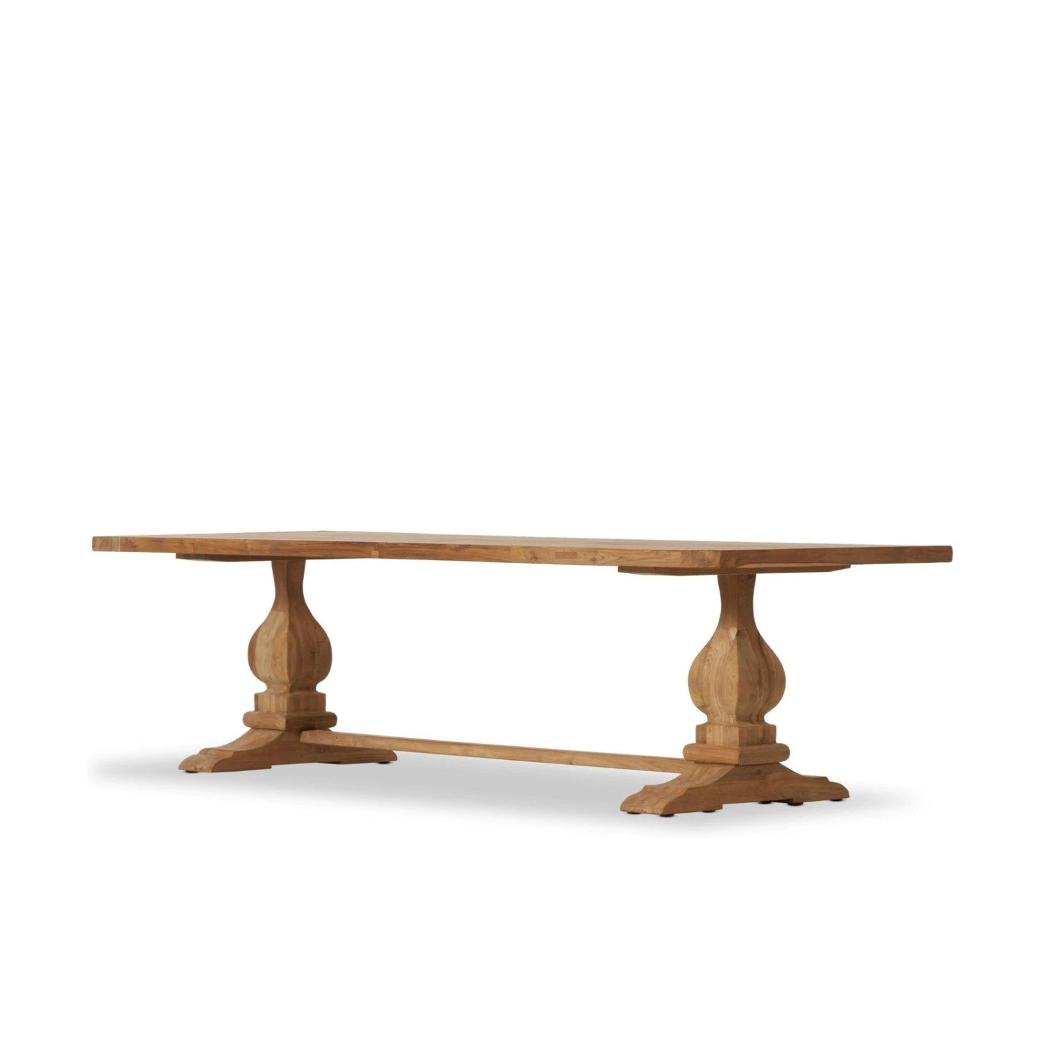 Four Hands Novell Outdoor Dining Table - 111" - Natural 1 Four Hands Novell Outdoor Dining Table - 111" - Natural