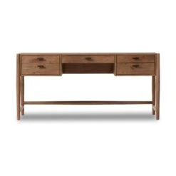 Four Hands Glenview Desk-Weathered Oak 17 Four Hands Glenview Desk-Weathered Oak -Grayson-Living 236402 001 FRT 1