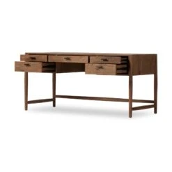 Four Hands Glenview Desk-Weathered Oak 18 Four Hands Glenview Desk-Weathered Oak -Grayson-Living 236402 001 OPN 1