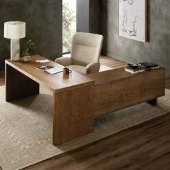 Four Hands Posada L-Shaped Desk -Grayson-Living 237442 001 ESS 2