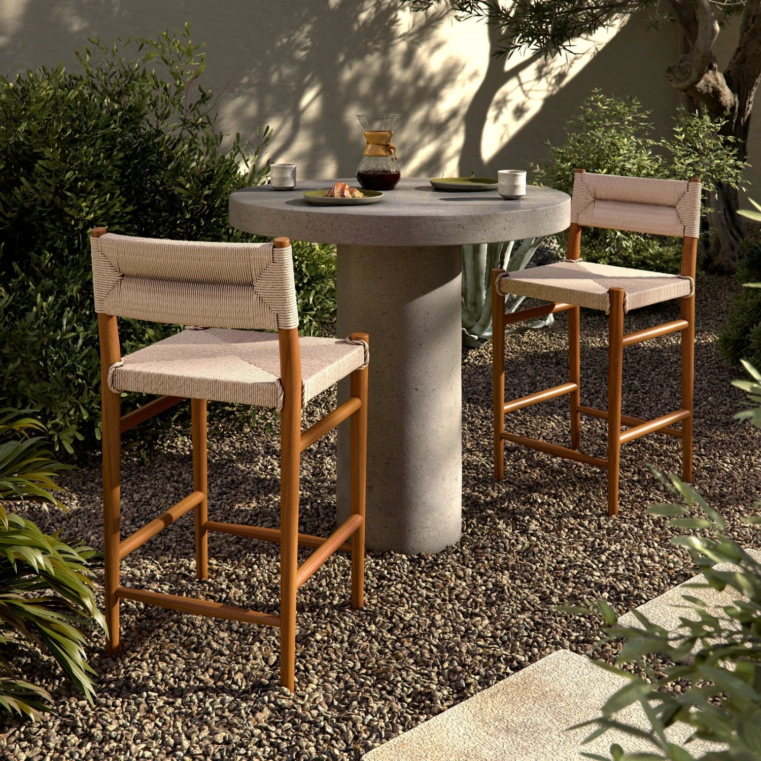 Four Hands Lomas Outdoor Counter Stool 2 Four Hands Lomas Outdoor Counter Stool - Image 2