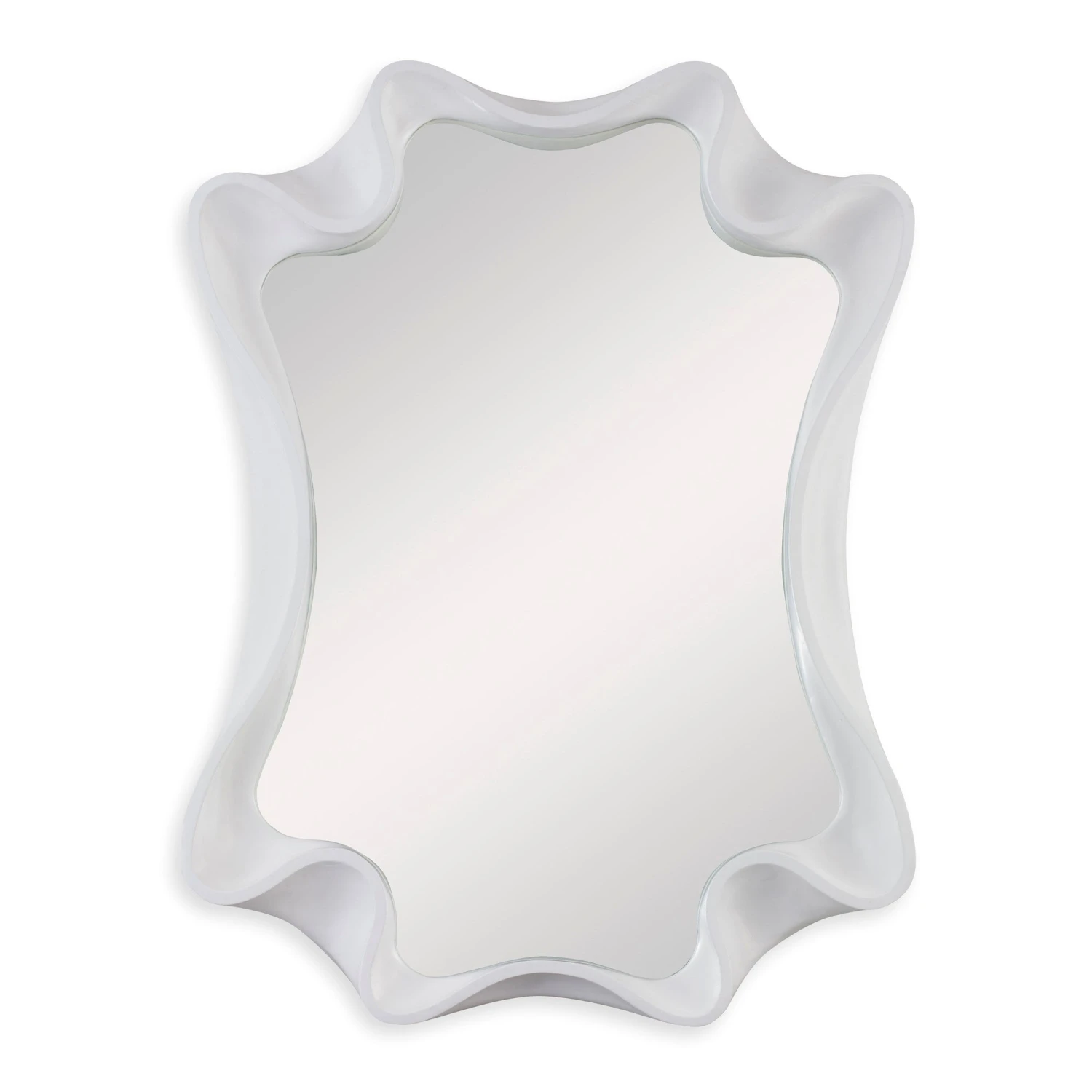 Ambella Scalloped Mirror - Bright White 1 Ambella Scalloped Mirror - Bright White