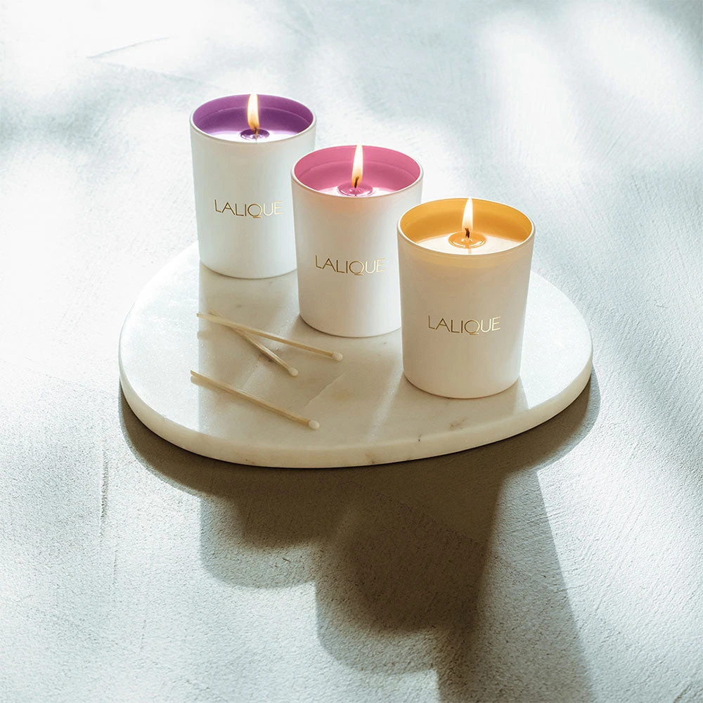 Lalique Les Compositions Parfumees Electric Purple Scented Candle 3 Lalique Les Compositions Parfumees Electric Purple Scented Candle - Image 3