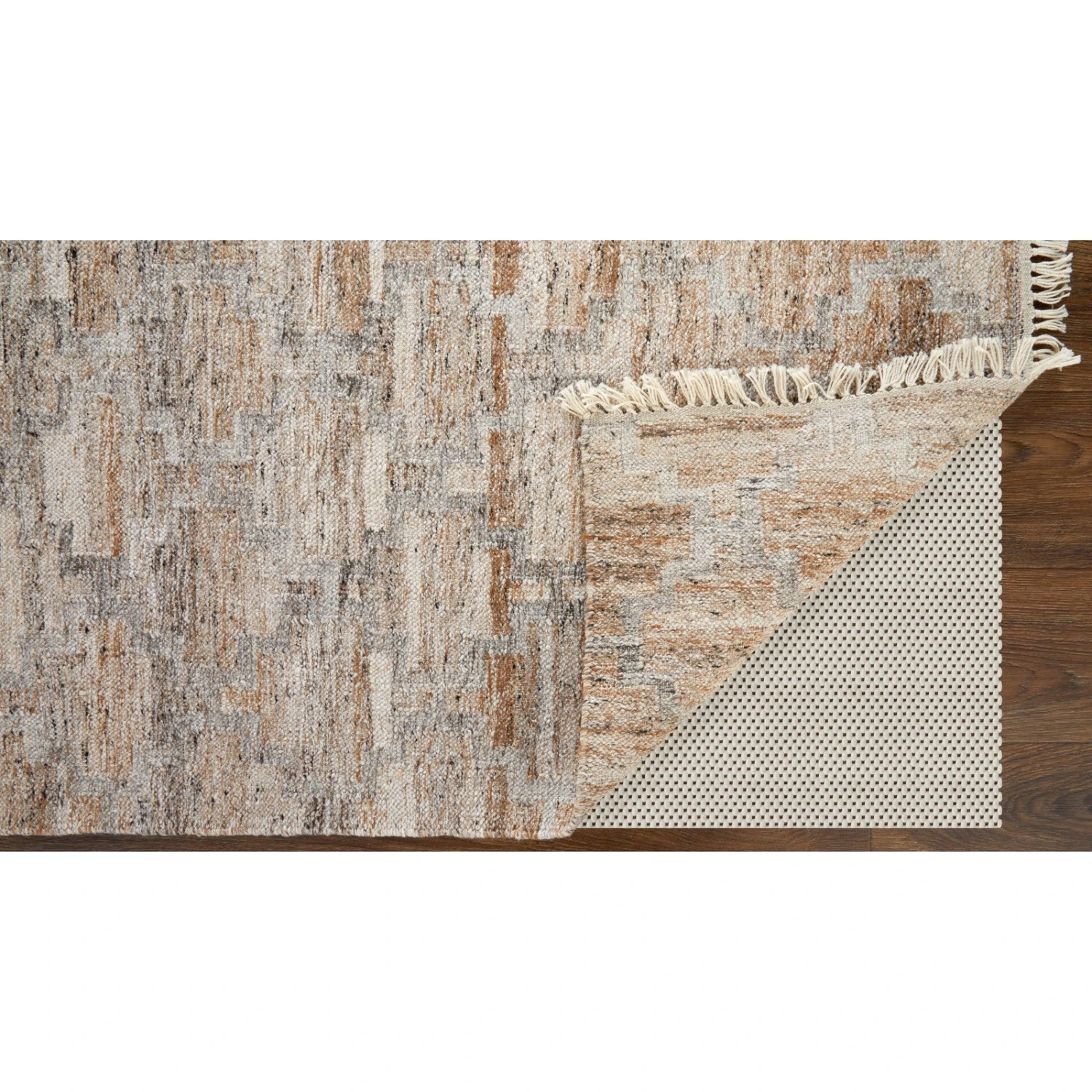 Feizy Beckett 0787F Transitional Trellis & Lattice In Tan/Gray/Ivory 6 Feizy Beckett 0787F Transitional Trellis & Lattice In Tan/Gray/Ivory - Image 6