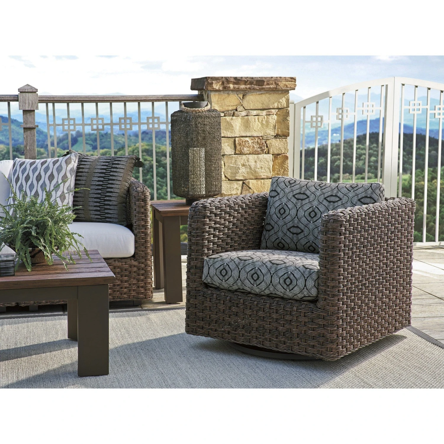 Tommy Bahama Outdoor Kilimanjaro Swivel Glider Lounge Chair 2 Tommy Bahama Outdoor Kilimanjaro Swivel Glider Lounge Chair - Image 2