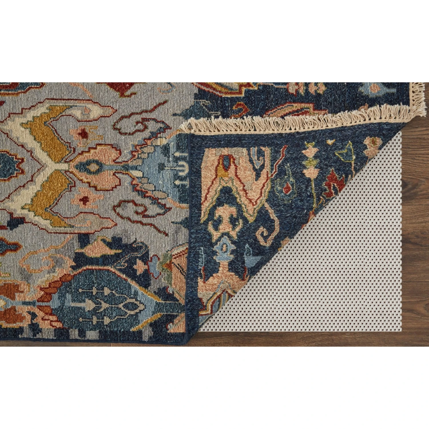 Feizy Leylan 0563F Transitional Ikat In Blue/Gray/Tan 4 Feizy Leylan 0563F Transitional Ikat In Blue/Gray/Tan - Image 4