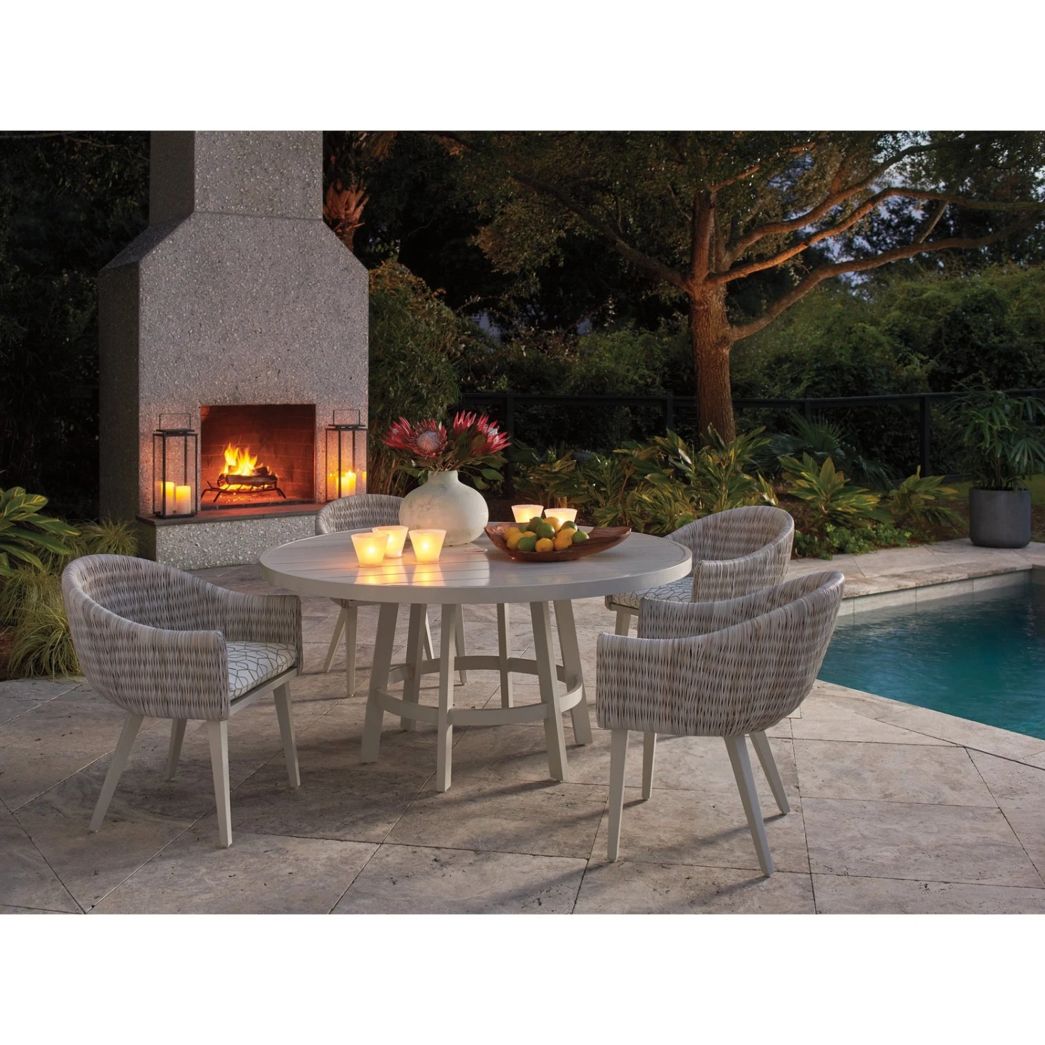 Tommy Bahama Outdoor Seabrook Round Dining Table 2 Tommy Bahama Outdoor Seabrook Round Dining Table - Image 2