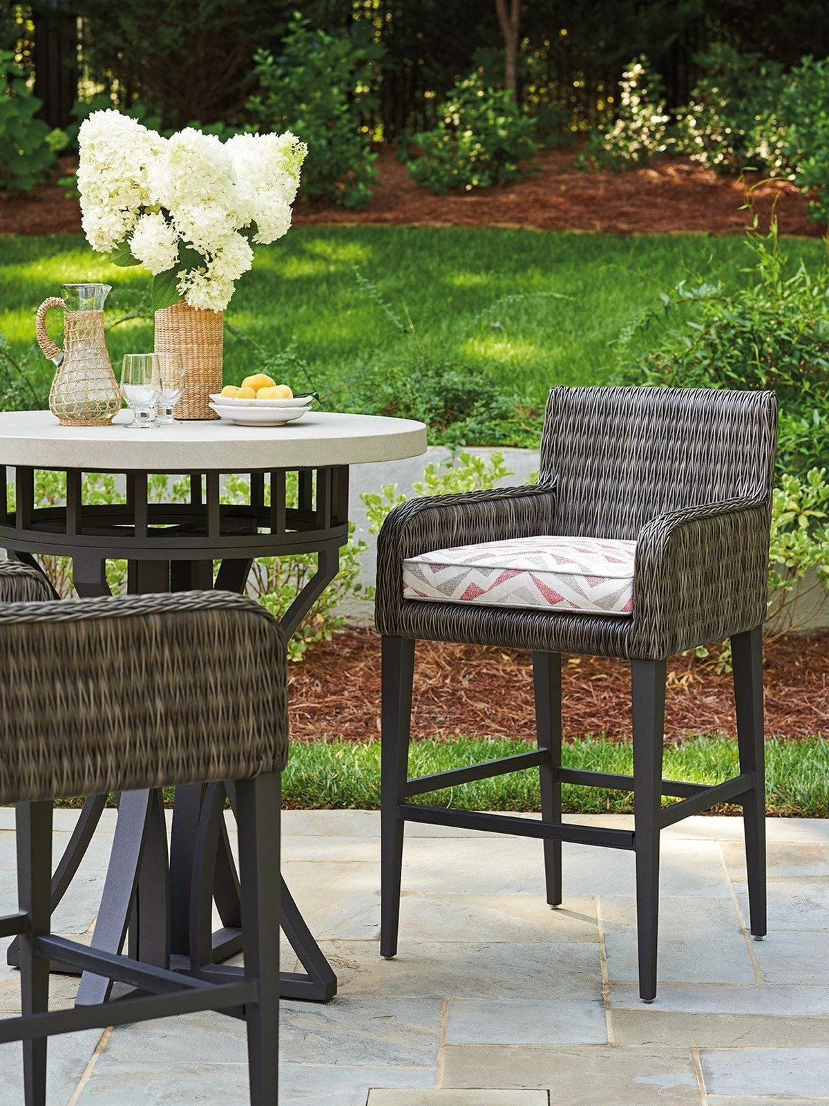 Tommy Bahama Outdoor Cypress Point Ocean Terrace Bar Stool 2 Tommy Bahama Outdoor Cypress Point Ocean Terrace Bar Stool - Image 2