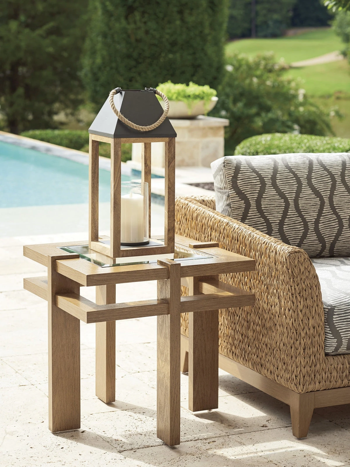 Tommy Bahama Outdoor Los Altos Valley View Square End Table 4 Tommy Bahama Outdoor Los Altos Valley View Square End Table - Image 4